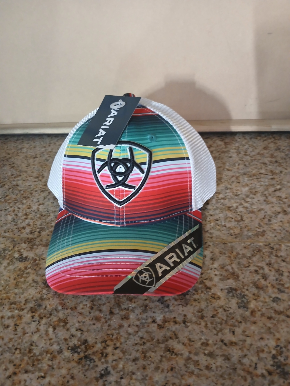 Ariat Kids' Multicolor Striped Mesh-Back Cap